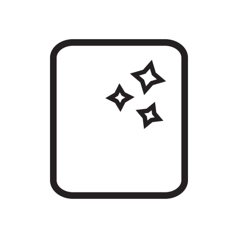 Czarna ikona czystej szyby